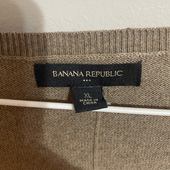 Banana Republic Red and Brown Striped Cardigan XL NWT - Picture 3 of 5